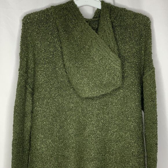 A New Day Womens Hooded Sweater Size XS Wool Blend Heather Olive Green - Picture 6 of 9